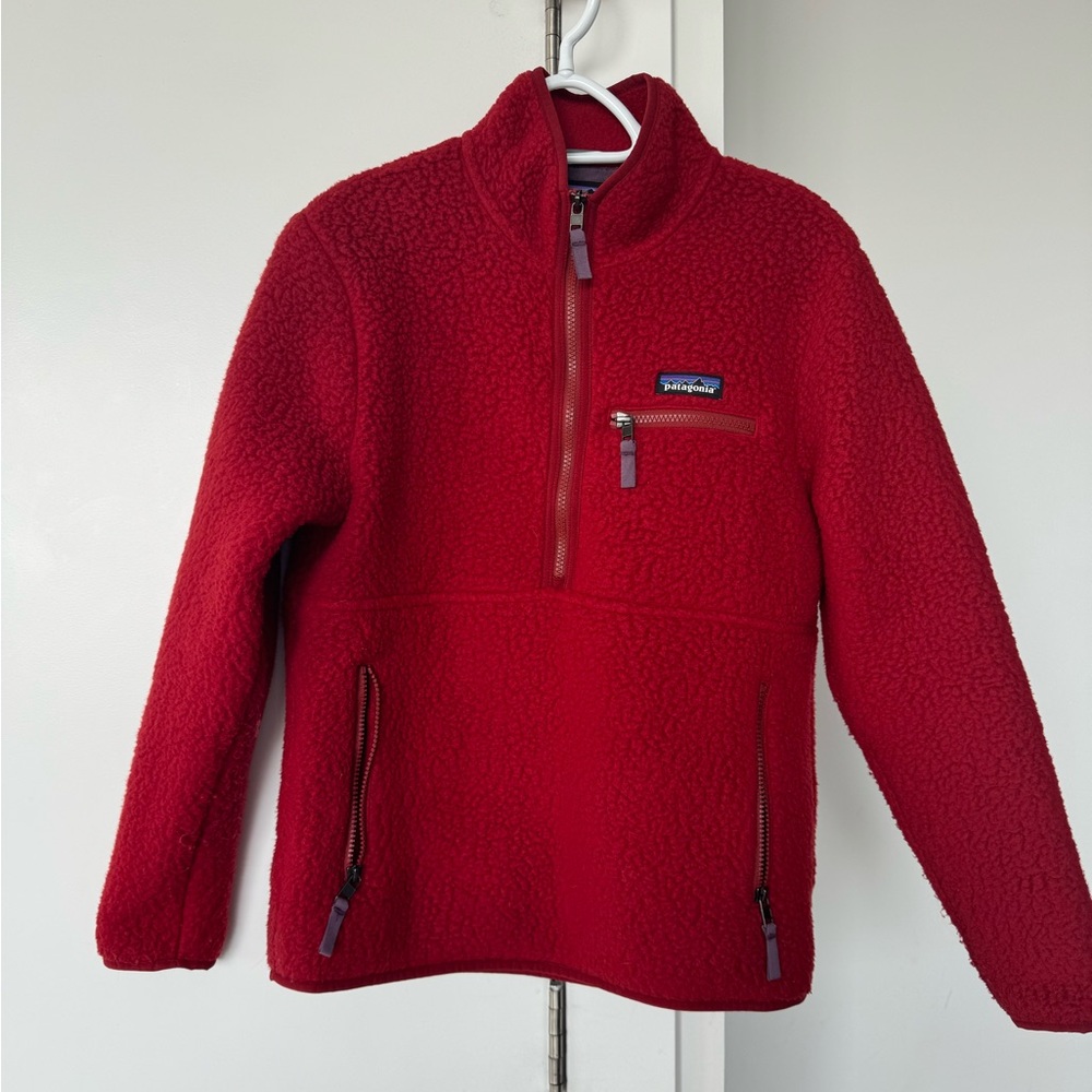 Women’s Patagonia red fleece quarter zip size xsmall